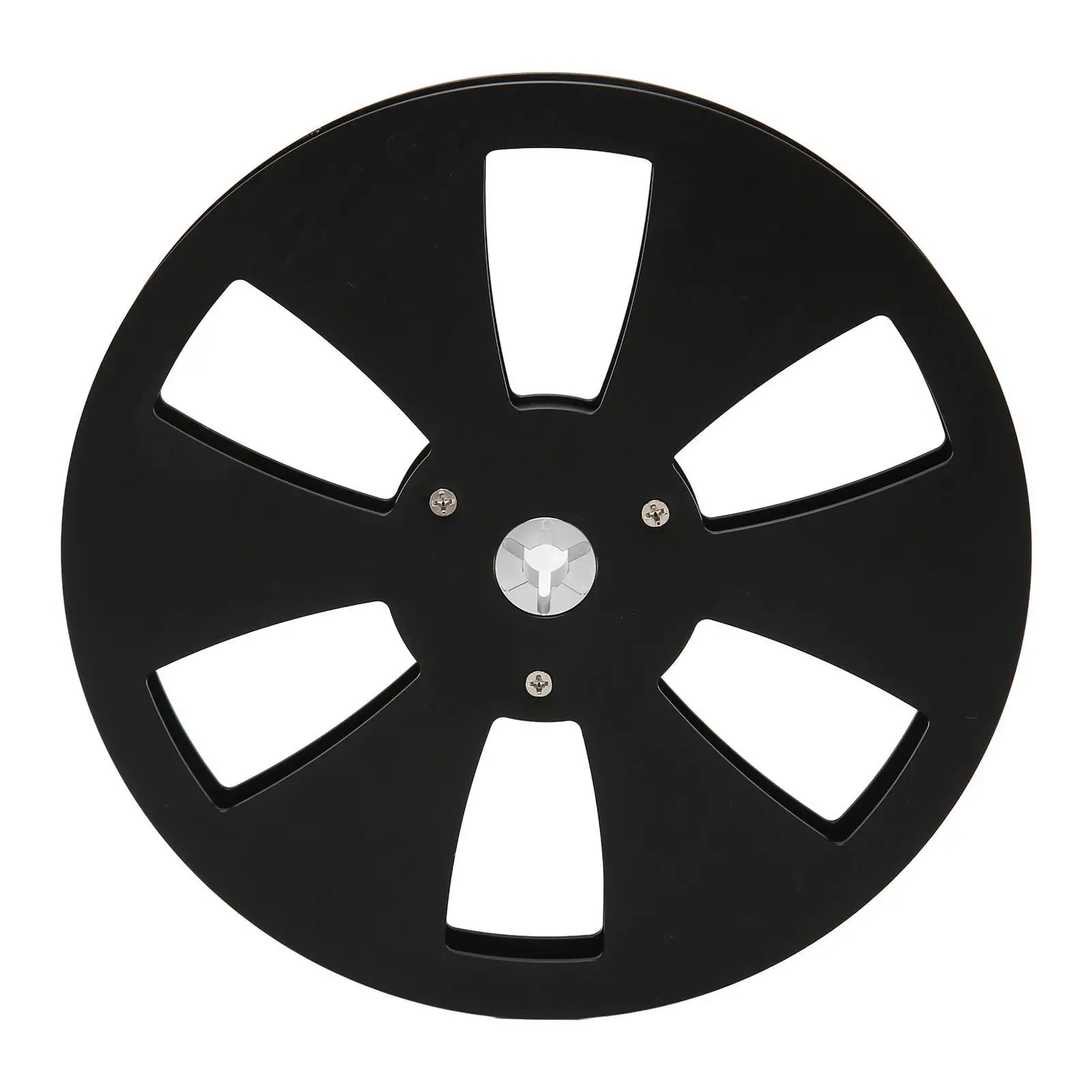 1/4 7-Inch Empty Aluminum Alloy Tape Reel - 6 Hole Universal Takeup Reel for Sound Machines