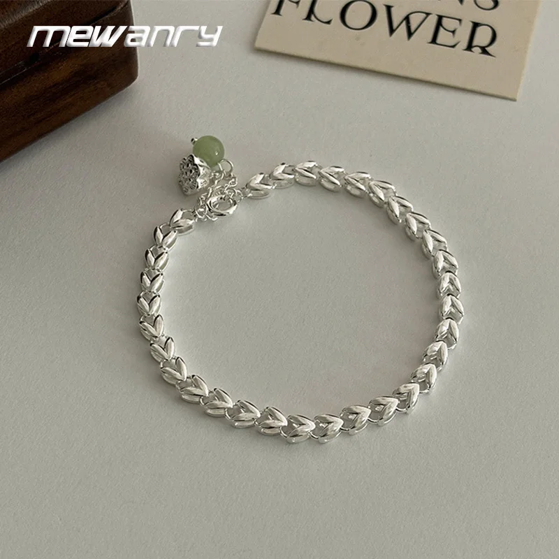 Mewanry Lotus Anhänger Liebe Herz Kette Armband Für Frauen Mädchen Einfache Vintage Kreative Design Elegante Engagement Schmuck Geschenke