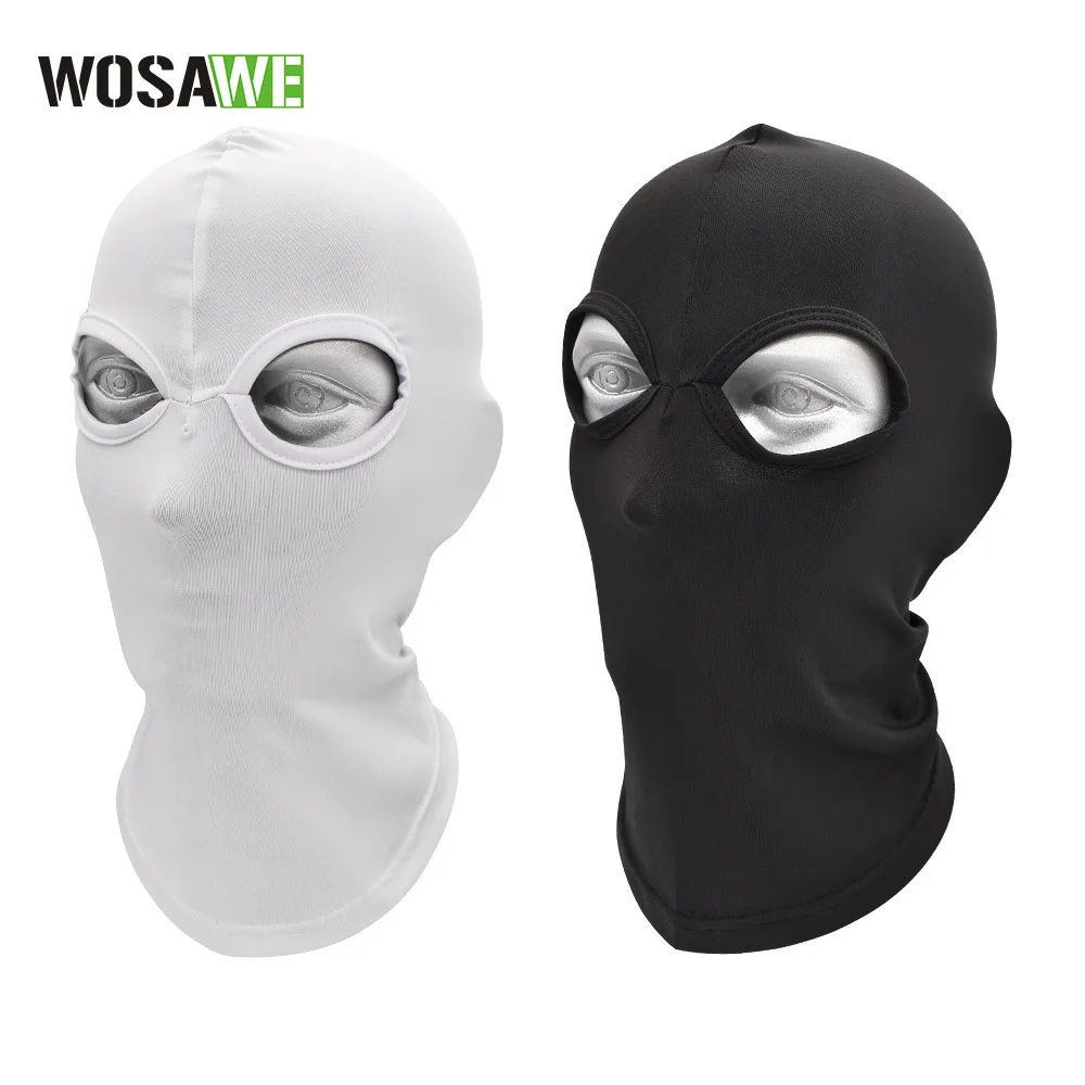 WOSAWE Cycling Headwear Sunscreen Windproof Mask Motorcycle Double hole Dust Breathable Head Cover Hat Cross border BL356