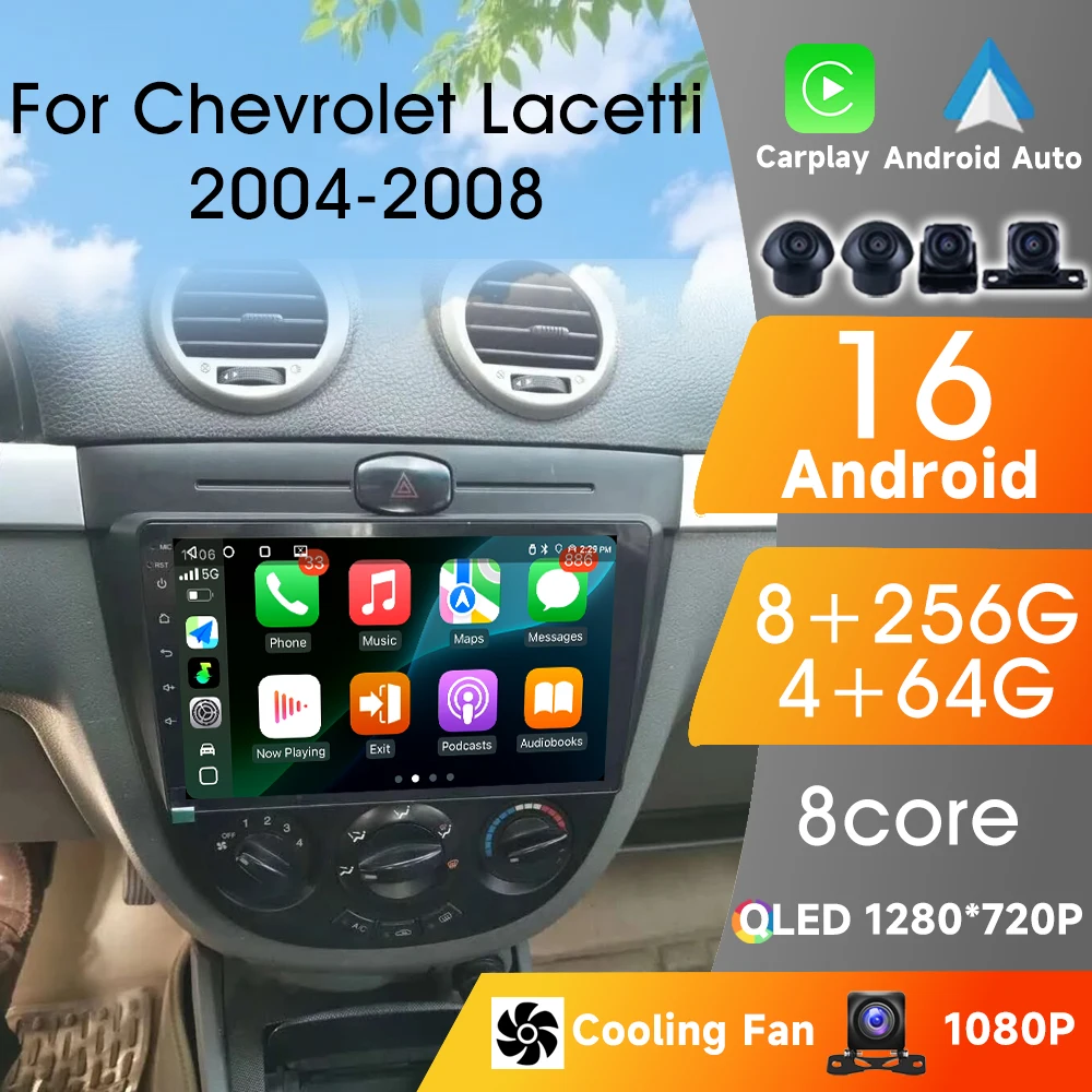 

Autoradio Carplay Android Auto Wireless For Chevrolet Lacetti J200 BUICK Excelle Hrv Multimedia Player Car Radio 8Core WIFI GPS