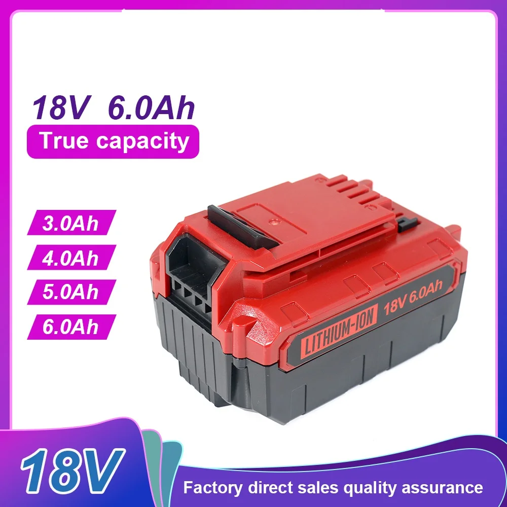FOR Porter 18V 20V 5Ah 6Ah lithium battery Suitable for Porter Cable Bupai 18V 3ah-6ah Tool Lithium Battery PCC685L Replacement