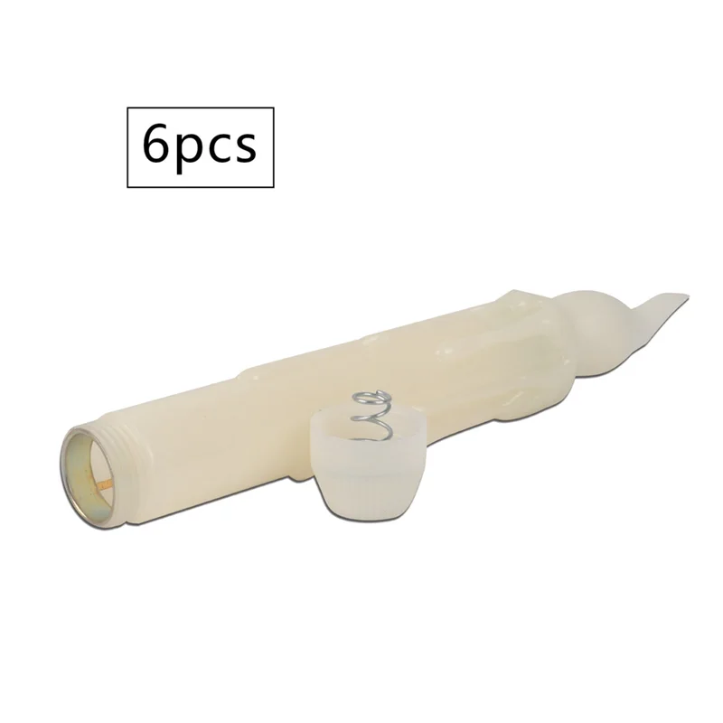 BAAG-LED Candle Lights 2 Buttons Remote Control Long Pole Electronic Simulation Candle Lights Warm White Flash Lights