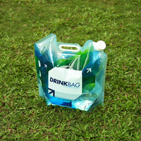 Portable 10L Folding Outdoor Camping Drinking Water Bag Container Carrier