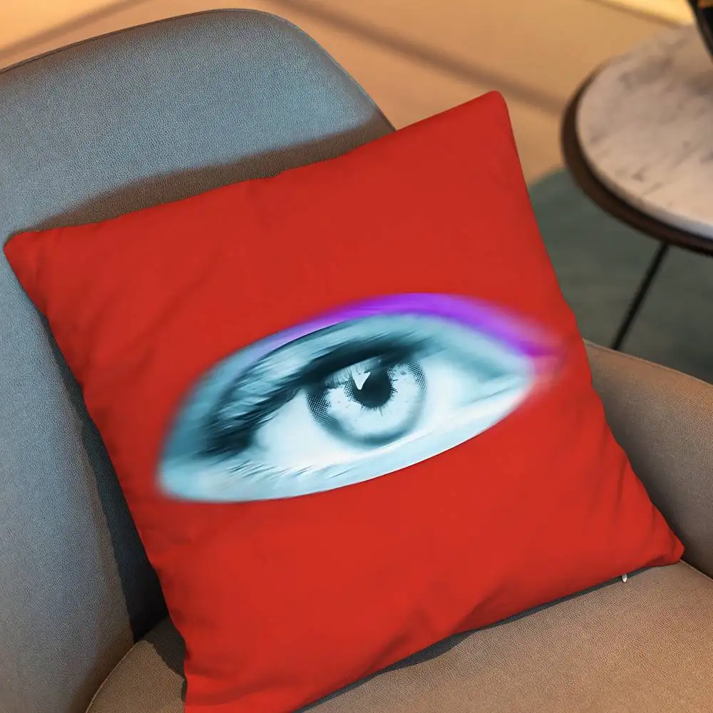 Self Aware Pillow Case Anti-dustmite Pillowcase Invisible zipper silky short plush Sofa cushion cover