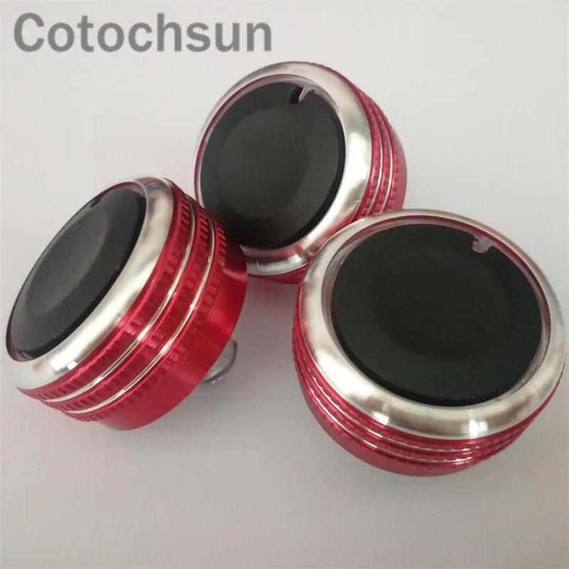 3pcs/set Car styling Air Conditioning Installation heat control Switch knob AC Knob car accessories for Suzuki SX4 Swift