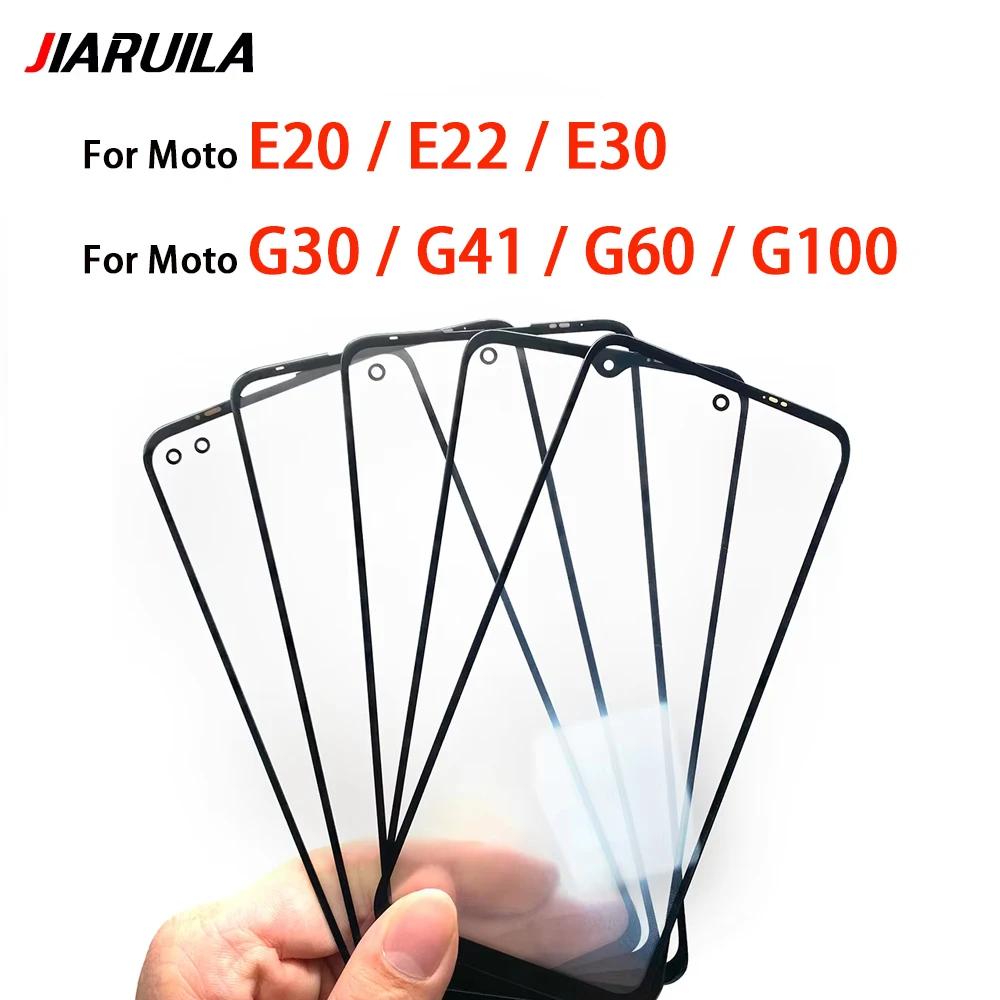 New Touch Panel LCD Front Glass+OCA For Moto E20 E22 E30 E32 E40 G20 G22 G30 G41 G50 G30 G41 G50 G60 G60S G100