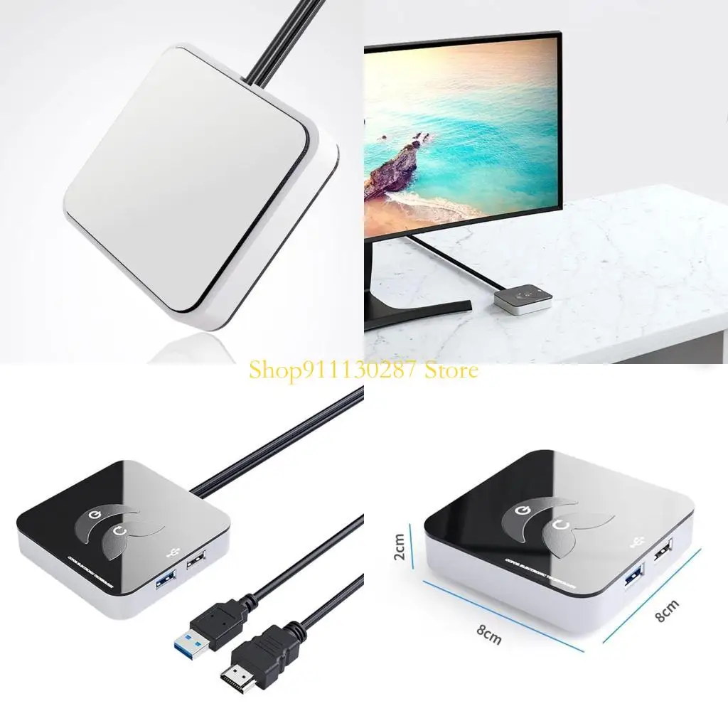 

J1HC Computer Desktop Power Switches Переключатели питания Адаптер Адаптер кабель на кнопке с выключением питания USB3.0/2.0 для