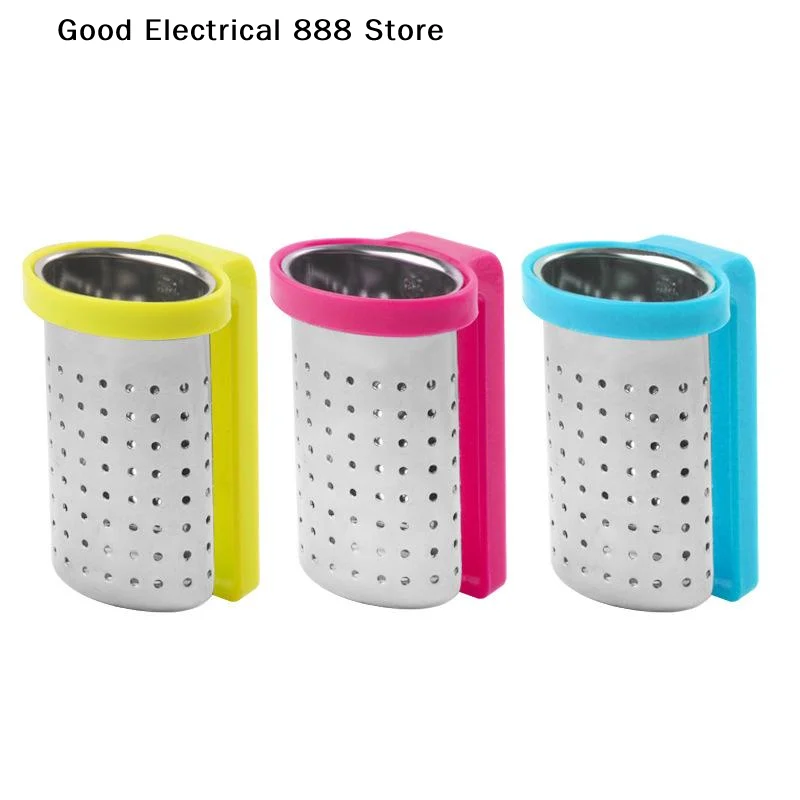 【G】New Great Tea Diffuser Precise Holes Stainless Steel Tea Filter Outflow Smoothly Herbal Tea Metal Infuser Portable