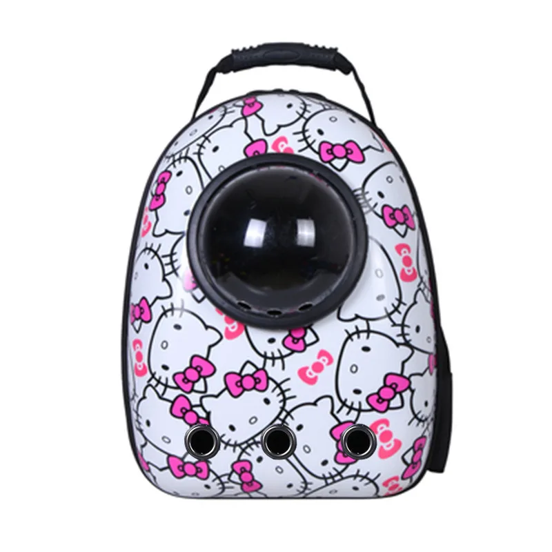 

Hot Miniso Go Out Space Capsule Breathable Pet Backpack Kawaii Hello Kitty Cartoon Cute Cat Dog Pet Bag Fashion Travel Pet Cage