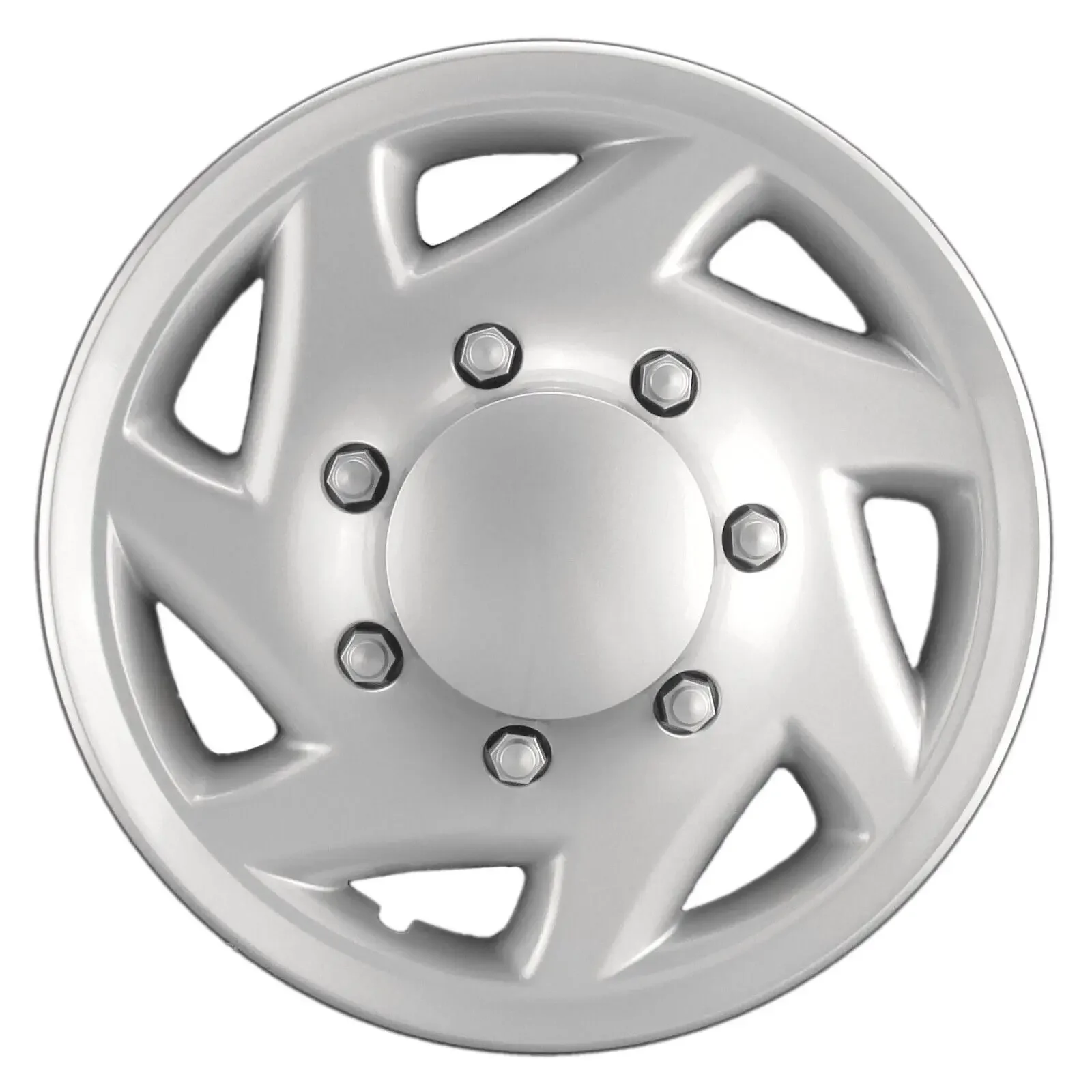 For Ford E-Series Van 1997-2023 Silver Hubcap 16-inch Heavy Duty Snap-On Car Accessories Body Kit 2000 2001 2002 2021 2022