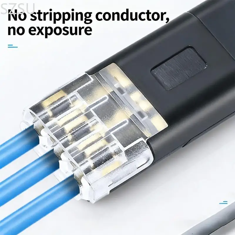 SZSU 10/20/30/40/50Pcs D3 Terminals Blocks Connectors No Stripping Required For Low Voltages Lighting