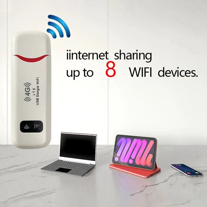 자동차 사무실용 무선 USB 동글 모바일 핫스팟, 150Mbps 모뎀 스틱, SIM 카드 모바일 광대역 미니 4G 라우터, 4G LTE