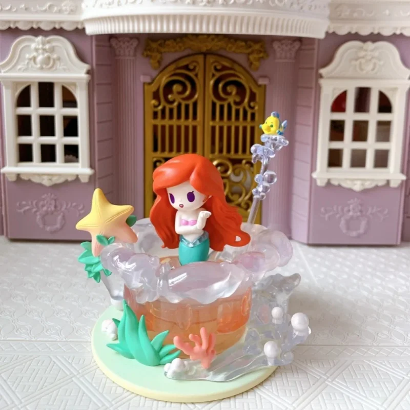 Disney Princess D-baby Series Action Figure Doll Toys Jasmine Belle Snow White Aurora Ariel Toys Decoration Girls Gifts Toy