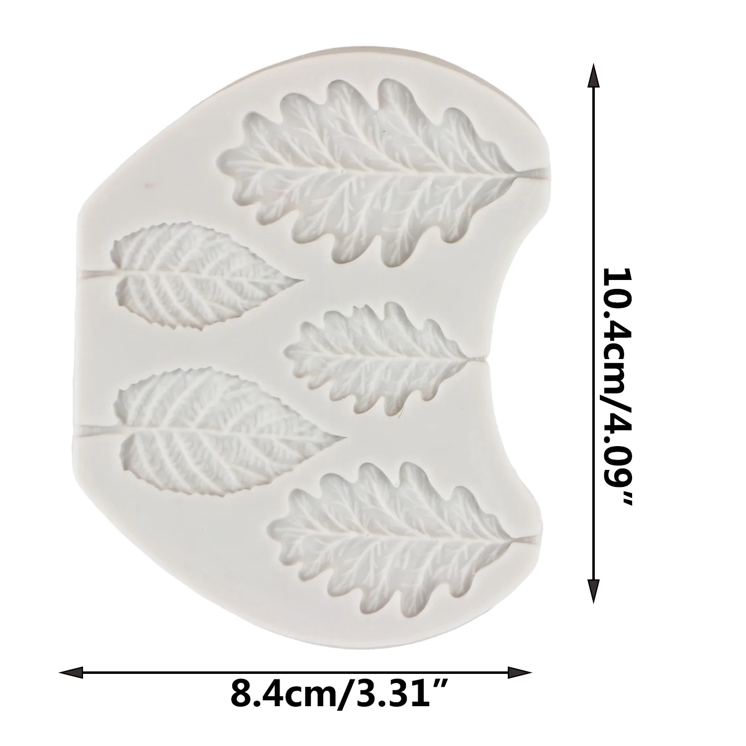DIY Tree Leaf Press Silicone Mold Cake Border Fondant Molds Cake Decorating Tools 3D Leaves Chocolate Candy Clay Moulds
