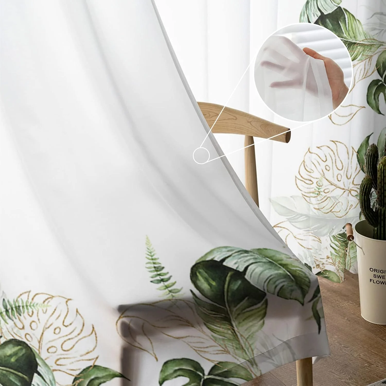 2 шт. Прозрачные шторы с цифро – обзор и цена Home Decor Minimalist Style