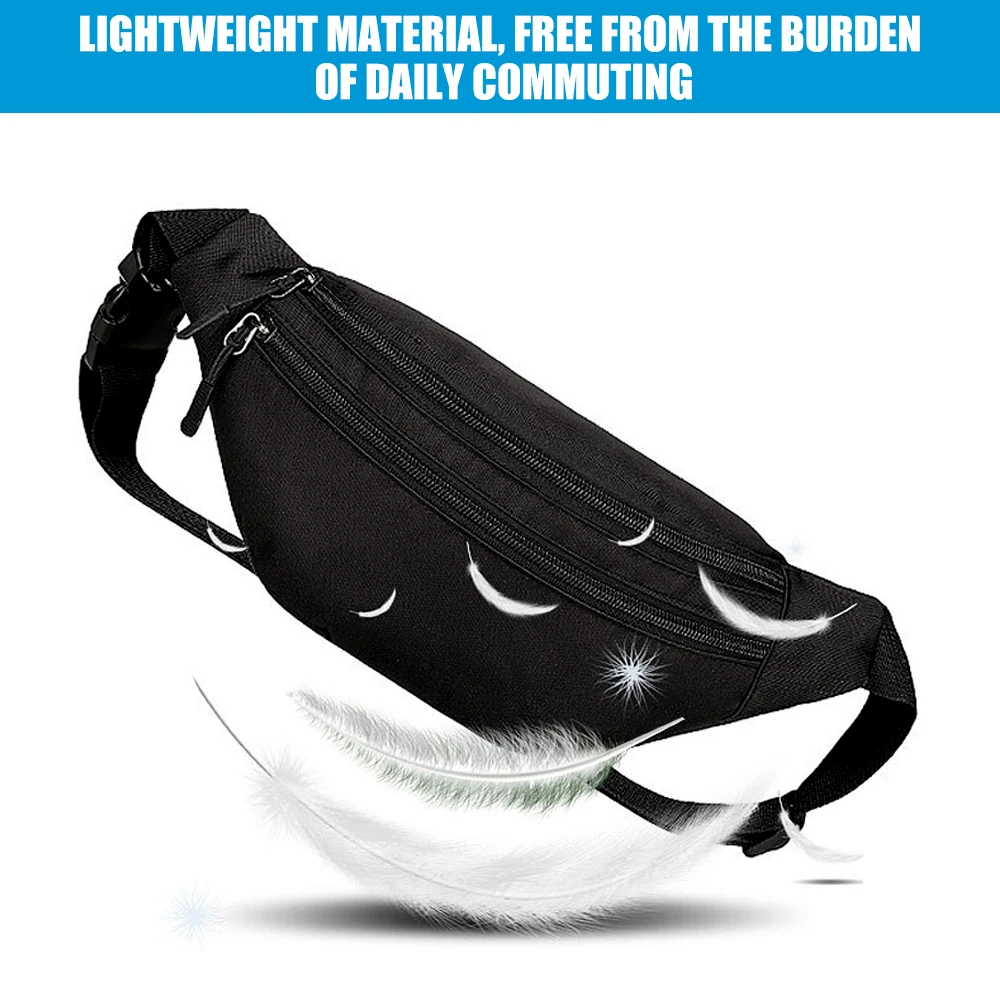 1PCS Fanny Packs for Men and Women, Water Resistant Sports Waist Pack Bag Bum Bag for Travel Hiking Running