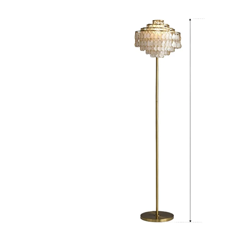 

Французский свет, роскошный медный край, торшер для рыбалки, средневековый элитный художественный боковой светильник для гостиной, дивана