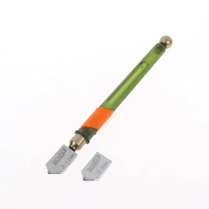 

Hot Sale 1 Set Portable Glass Cutter Professional Glass Tile Cutter Hard Alloy Cutting Head Window Craft Glass Knife Hand Tool