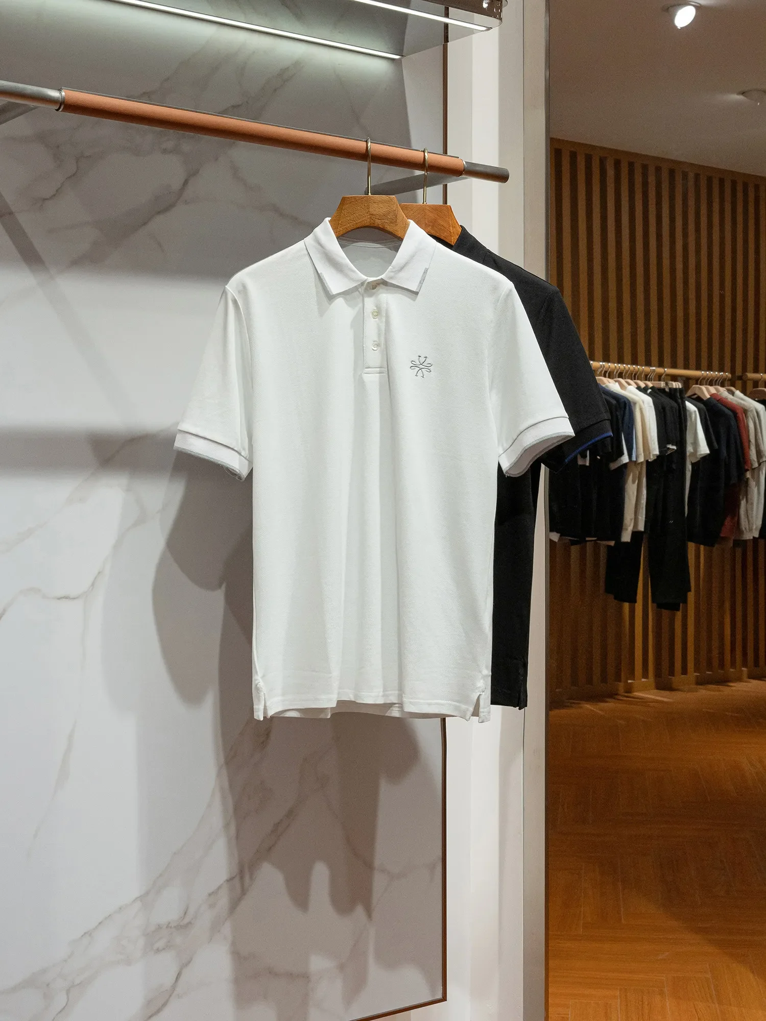 Comfortable and breathable 100% cotton Summer Men's Italian Casual Lapel Short Sleeve POLO Shirt