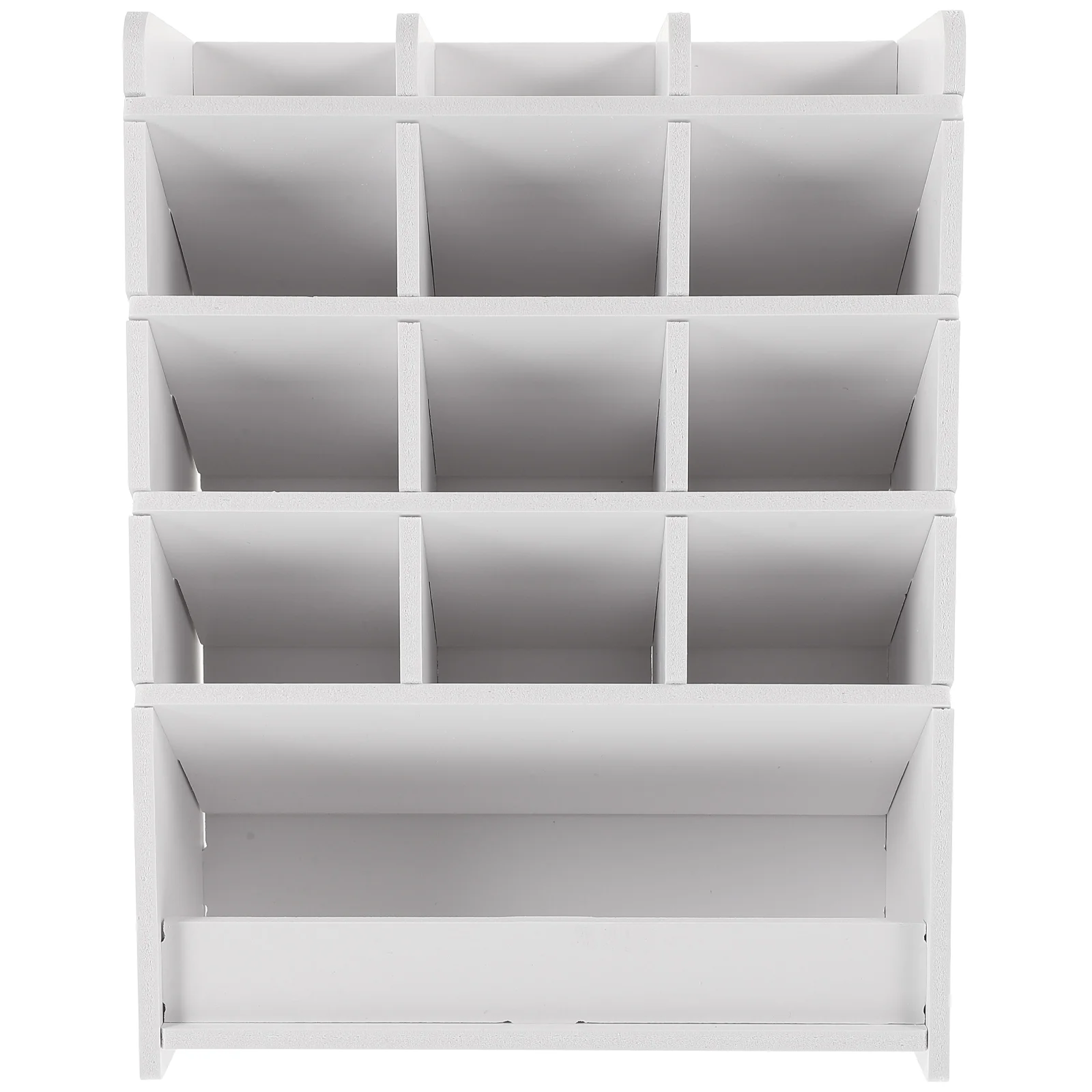 

Desktop Organizer Work Pen Storage Rack Multi-functional Wood Plastic Home Student for Compartment Holder