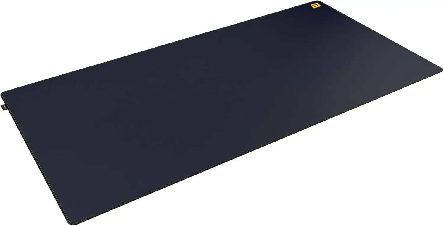 Large Gaming Mouse Pad, Nonslip Desk Mat, Navy Blue, Size 35.04" x 17.72", Cordura Fabric