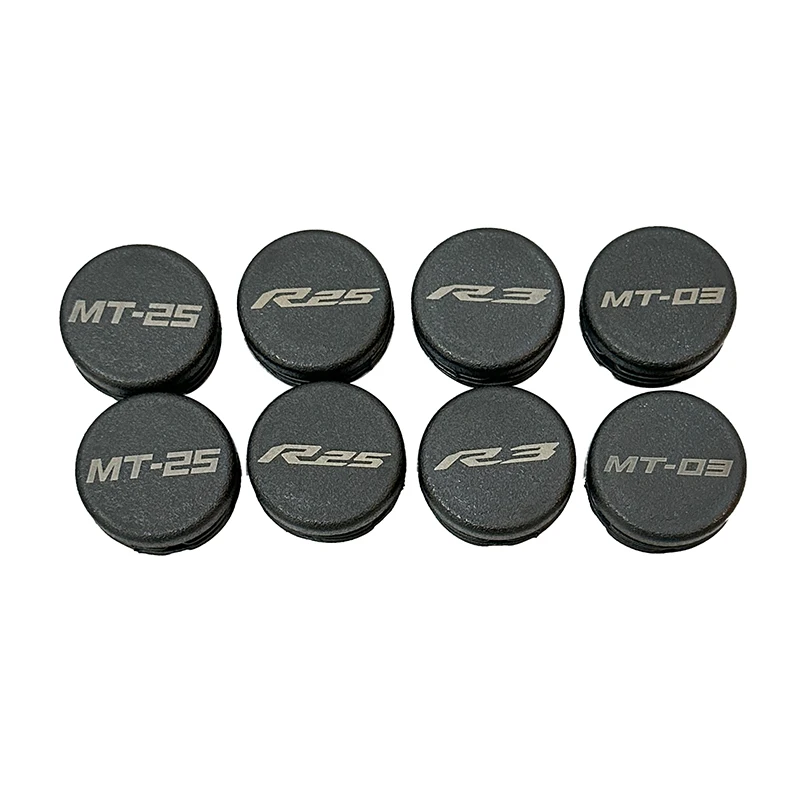2 قطعة الإطار نهاية قبعات الإطار ثقب غطاء قبعات التوصيل ديكور لياماها MT03 MT25 MT-03 MT-25 YZF R25 R3 YZFR25 YZFR3 2014-2024