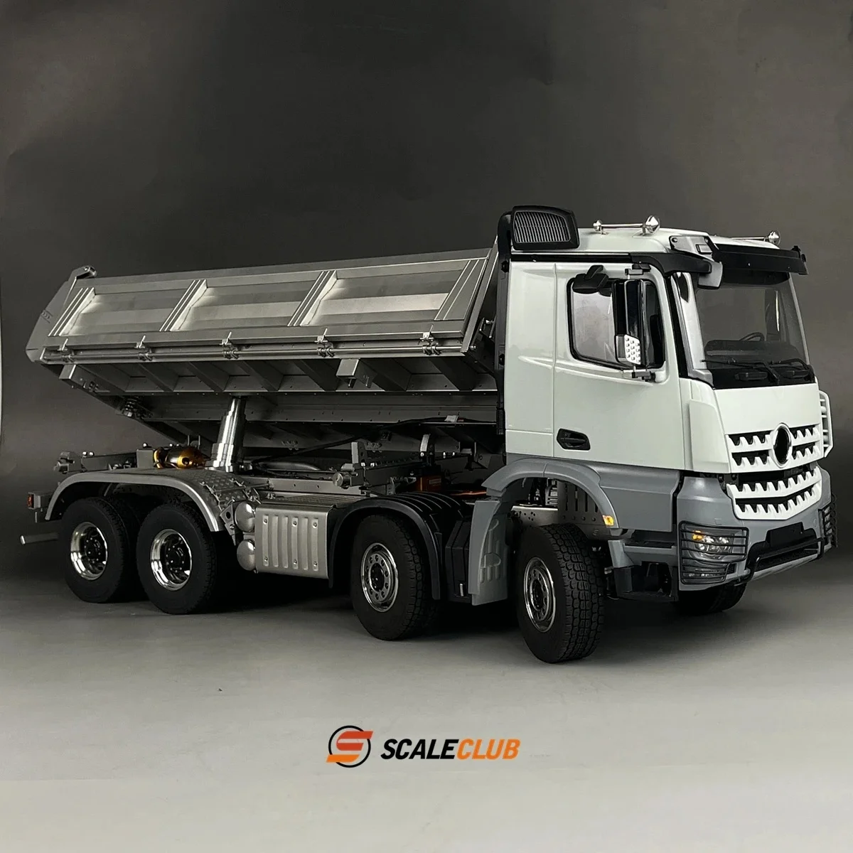 Scaleclub Model 1/14 Dla Mercedes-Benz Arocs 8x8 3-drożna hydrauliczna wywrotka Dla Tamiya Lesu Rc Przyczepa Wywrotka