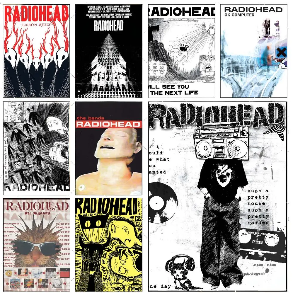 Alternative Band R-radiohead Poster Premium Decor Art & Gift for Household Lounge Home Ornaments