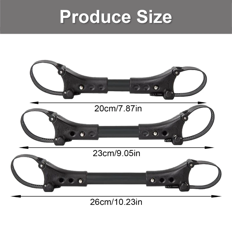 Conjunto 3pcs adaptadores conversão para carrinhos universais Linker pretos