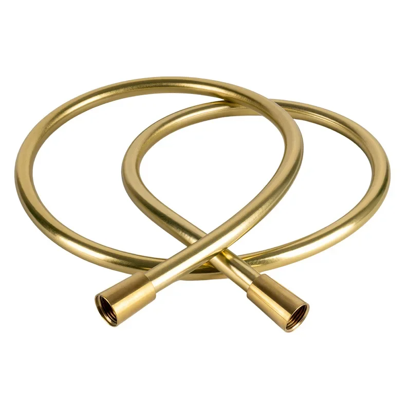 

PEX Household Brushed Gold Shower Tube Soft And Durable Heat Resisting Shinning Shower Hose Water Heater Accessories