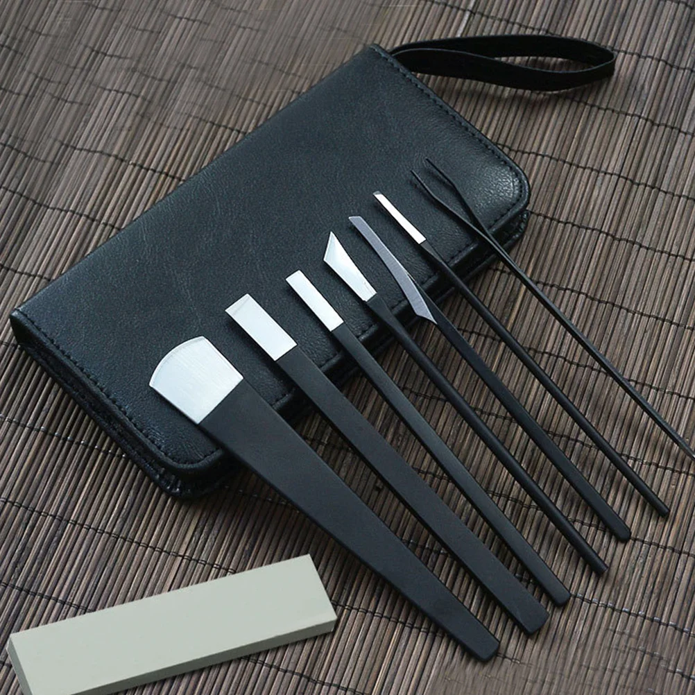 Ensemble d'outils de pédicure professionnels, dissolvant de cuticules sèches, fournitures de manucure, Kit de traitement des pieds, lime à couteau robuste, 7 pièces