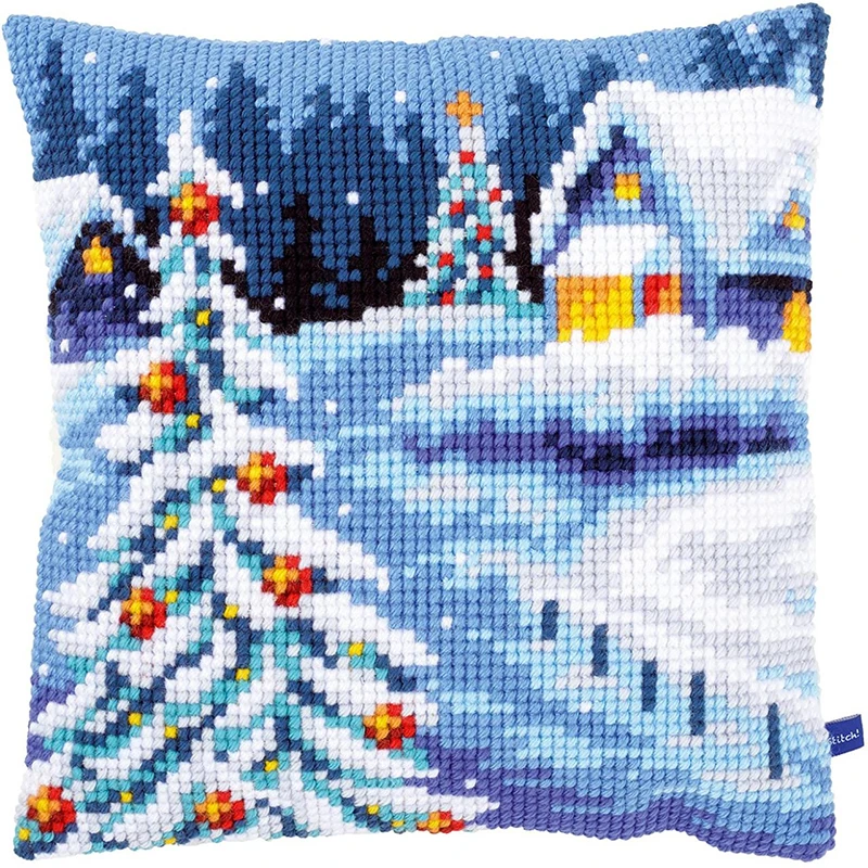 6CT Cross stitch kits pillow cushion mat cotton embroider needlework kits Material for handicraft embroidery yarn pillowcase