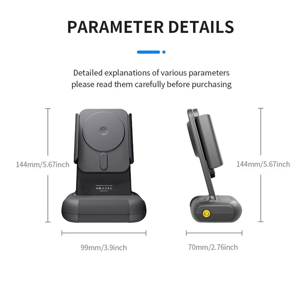 Versatile Mobile Phone Magnetic Assistant Video Selfies And Vlogs Simple And Convenient Composition violet