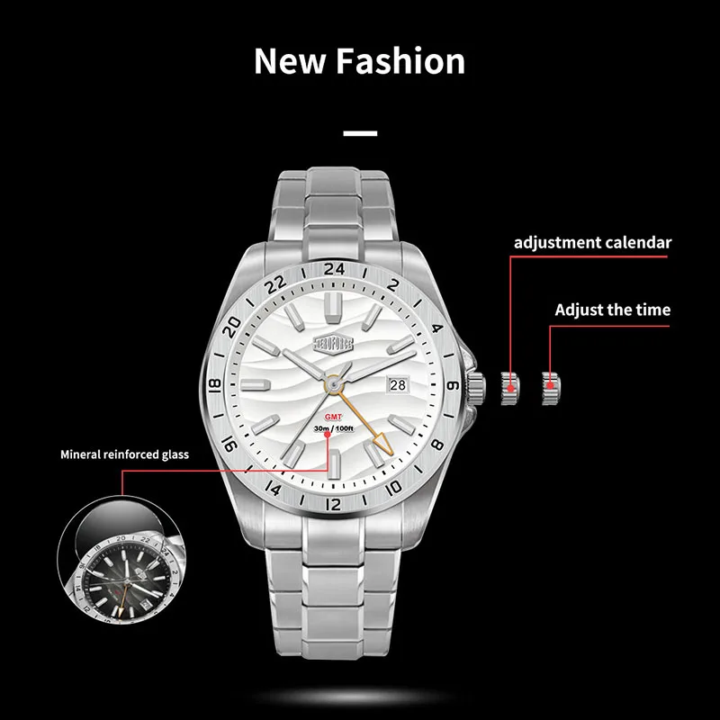 Men's GMT Waterproof Luminous Date Watch