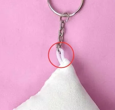 15pcs Peach Skin Cloth Suede Fabric Sublimation Key Rings Blank Keychains DIY Heat Transfer Printing Consumables for Crafts
