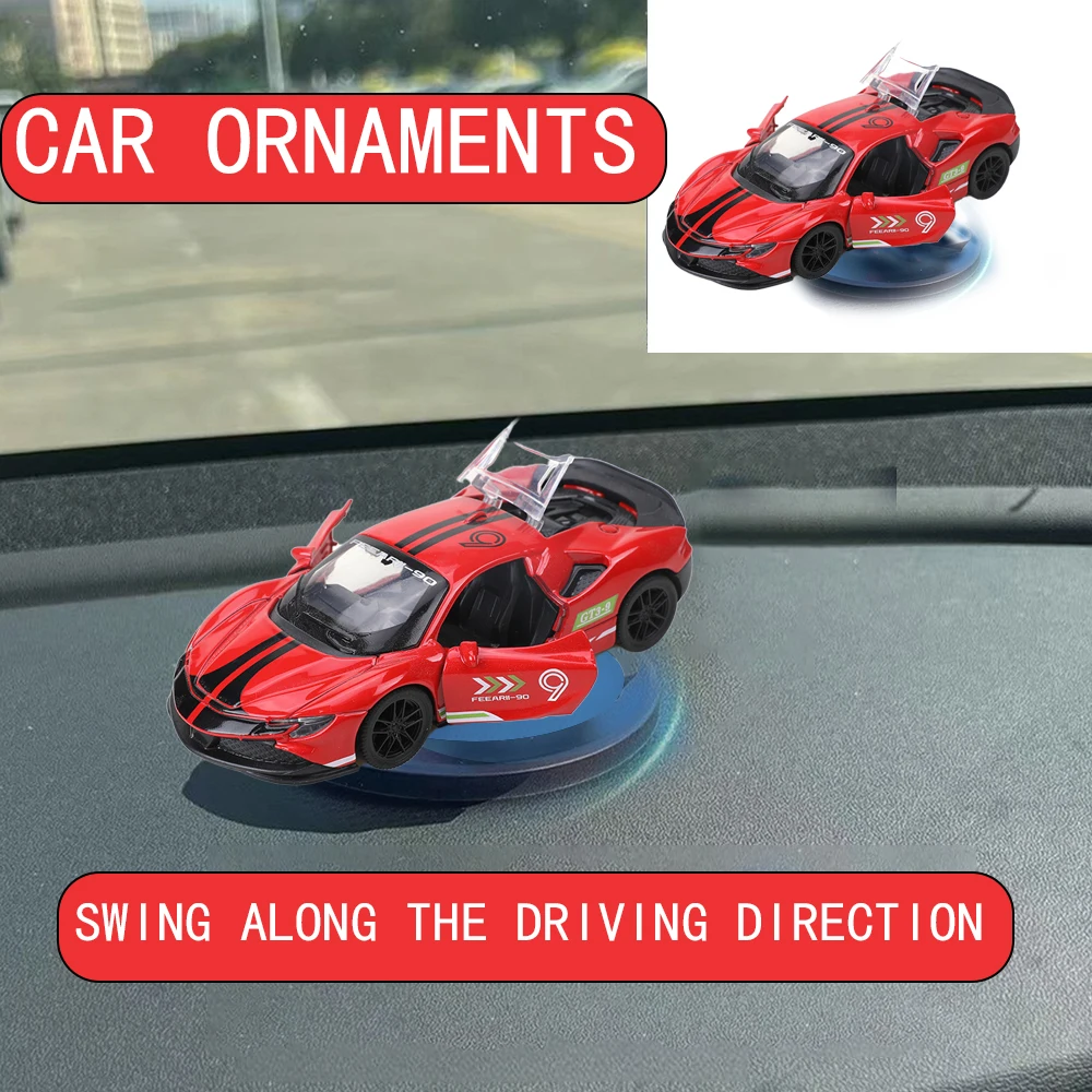 

Car Drift Rotating Ornaments Auto Dashboard Turning Racing Model Deco Carindividuality Center Console Decoration For GT Sport