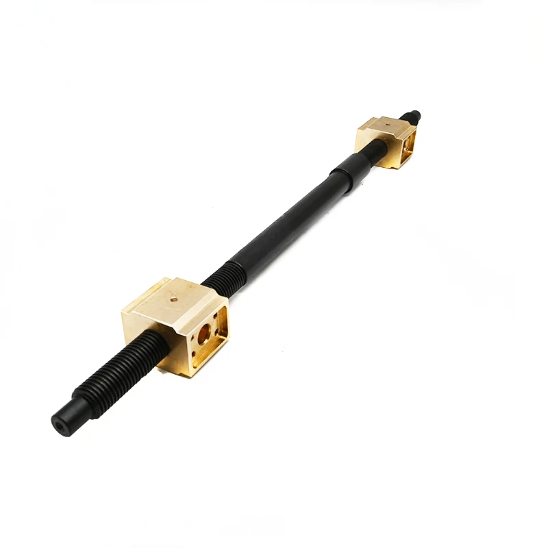 24mm Diameter Bi-directional Rolled Trapezoidal Thread Ball Lead Screw Tr24 Tr24x3 Left and Right Hand Threaded Rod