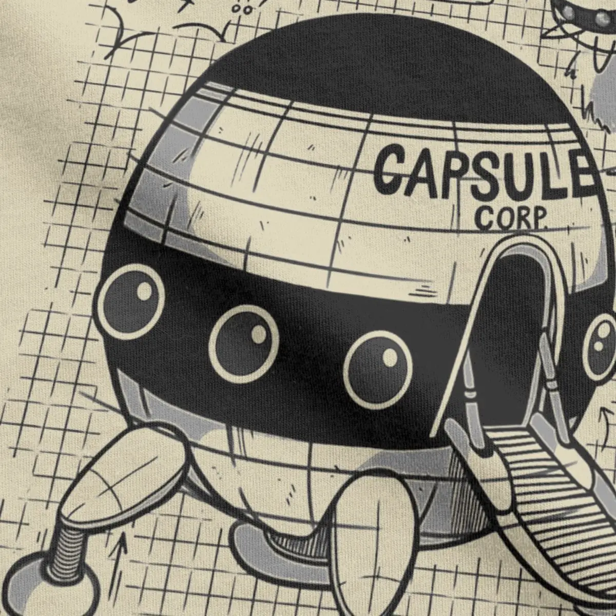 Men T-Shirts Capsule Corp Spaceship Funny 100% Cotton Tee Shirt Short Sleeve Anime DBZing T Shirt Crew Neck Tops Gift Idea