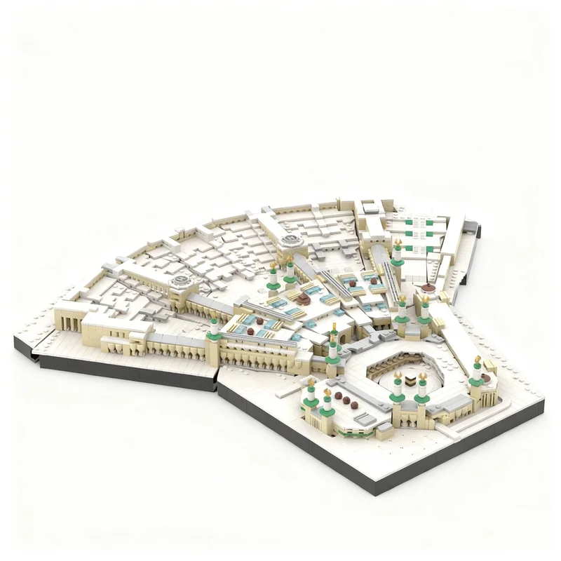 4776pcs MOC Masjid Al Haram Architecture Model Building Blocks Architecture Toys Christmas Gift Birthday Kids Idea DIY Creative
