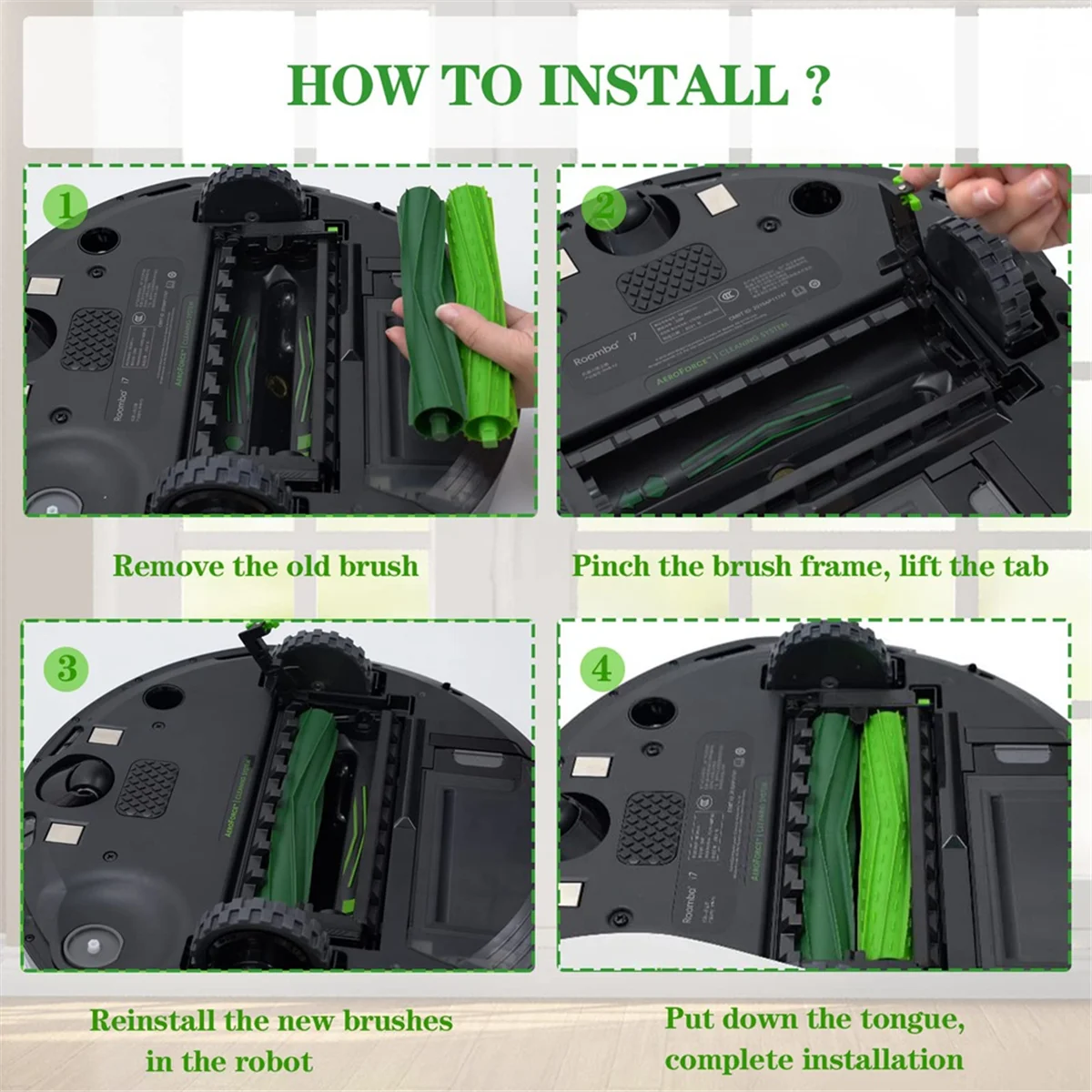 สำหรับ I3 I4 I6 I7 I8 J7 E5 E6 E7หุ่นยนต์อะไหล่เครื่องดูดฝุ่นด้านข้างหลักแปรงกรองชิ้นส่วนถุงหูรูด