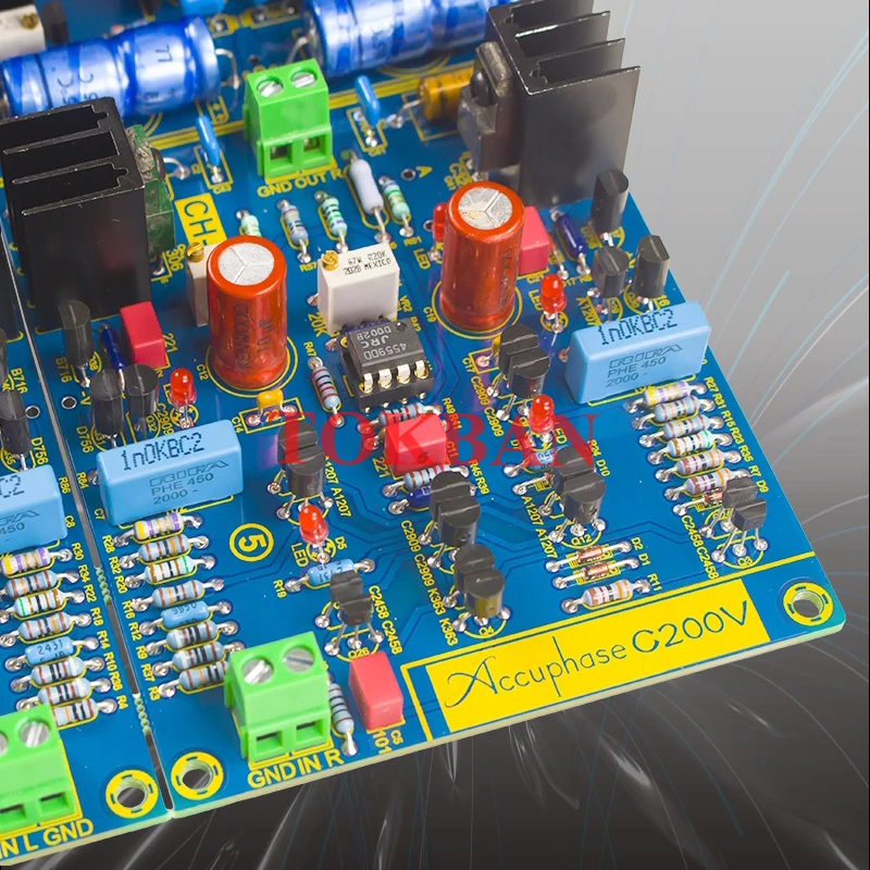 Tokban Accuphase C200V Preamplifier Board Class A FET Dual Mono Design Feedback-Free Capacitor HIFI Preamplifier