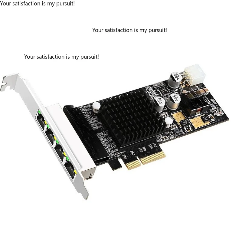 for white spider PCIE network interface card I350-T4 wired network interface card 4 network port PoE Ethernet adapter