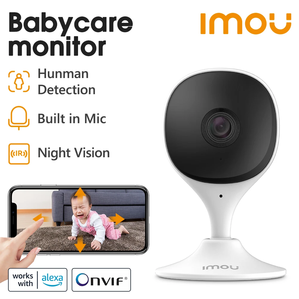 IMOU 4PCS Cue 2C  Wifi Camera Baby Monitor Camera Human Detection Compact Smart Night Vision Camera Indoor Mini Surveillance