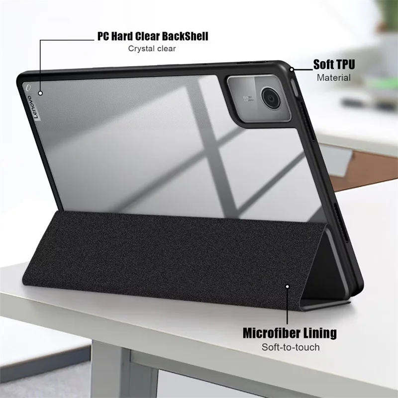 Transparente Acryl-Schutzhülle für Lenovo Xiaoxin Pad 2024 TB331FC mit Marmormuster – Detail 5