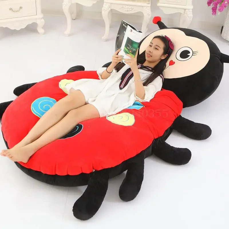 Cartoon cute animal bear child bed lazy couch tatami doll bed seat sleeping pad removable and washable