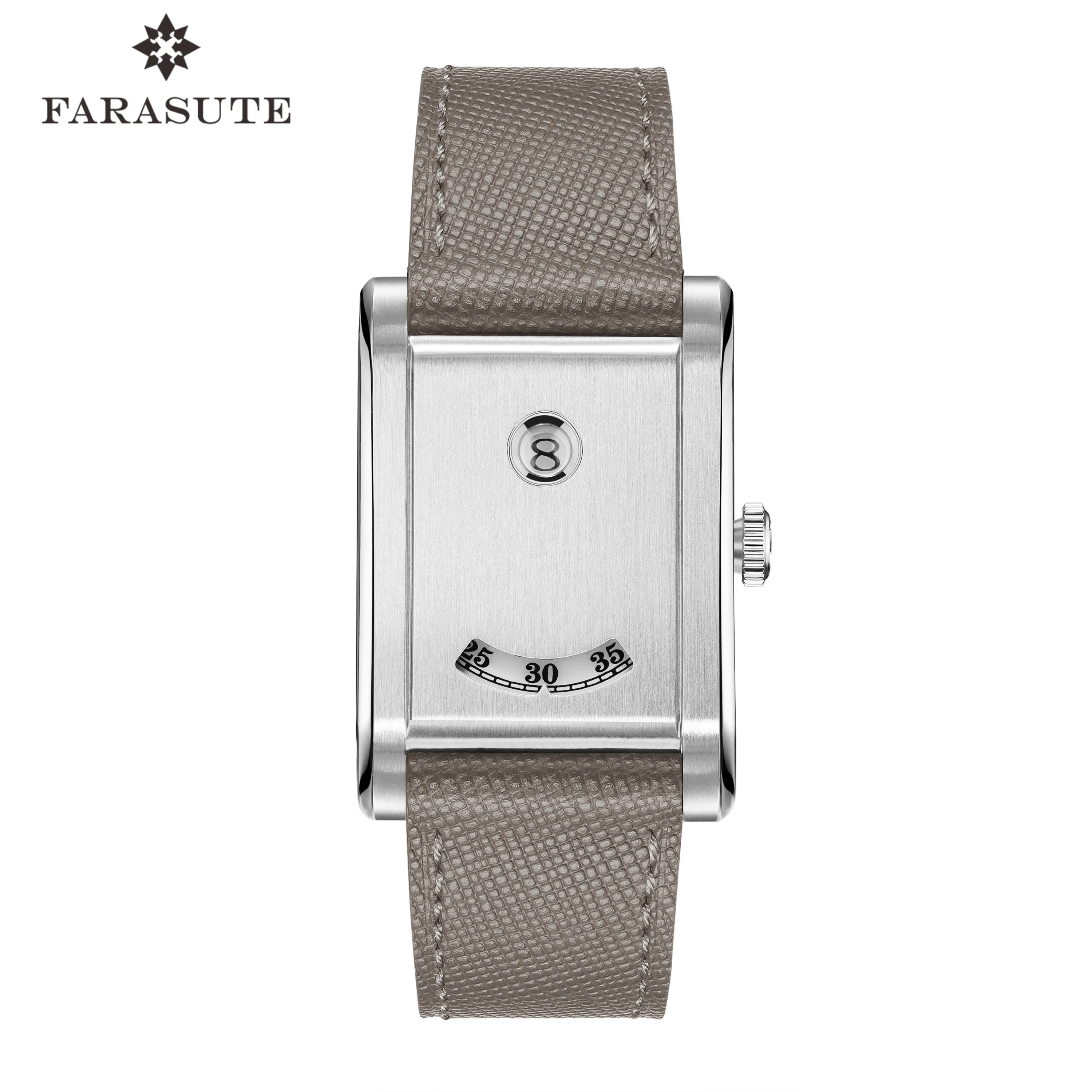 FARASUTE 2026 New Creative Seagull St17 Manual Mechanical Movement Jumping Hour Watch Men Retro Sapphire Wristwatch Male Reloj