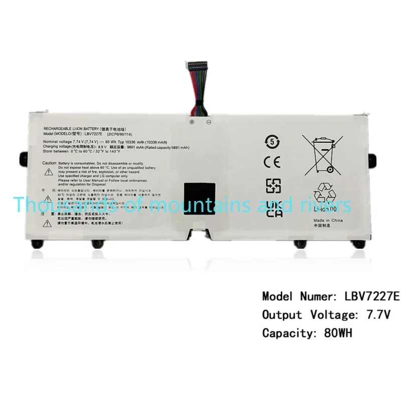

LBV7227E 7,74 В 80 Втч Аккумулятор для ноутбука LG gram 15 16 17 2020 2021 15Z90N 17Z90N 16ZD90P 16Z90P 16Z90PC 16Z90PG 17Z90P