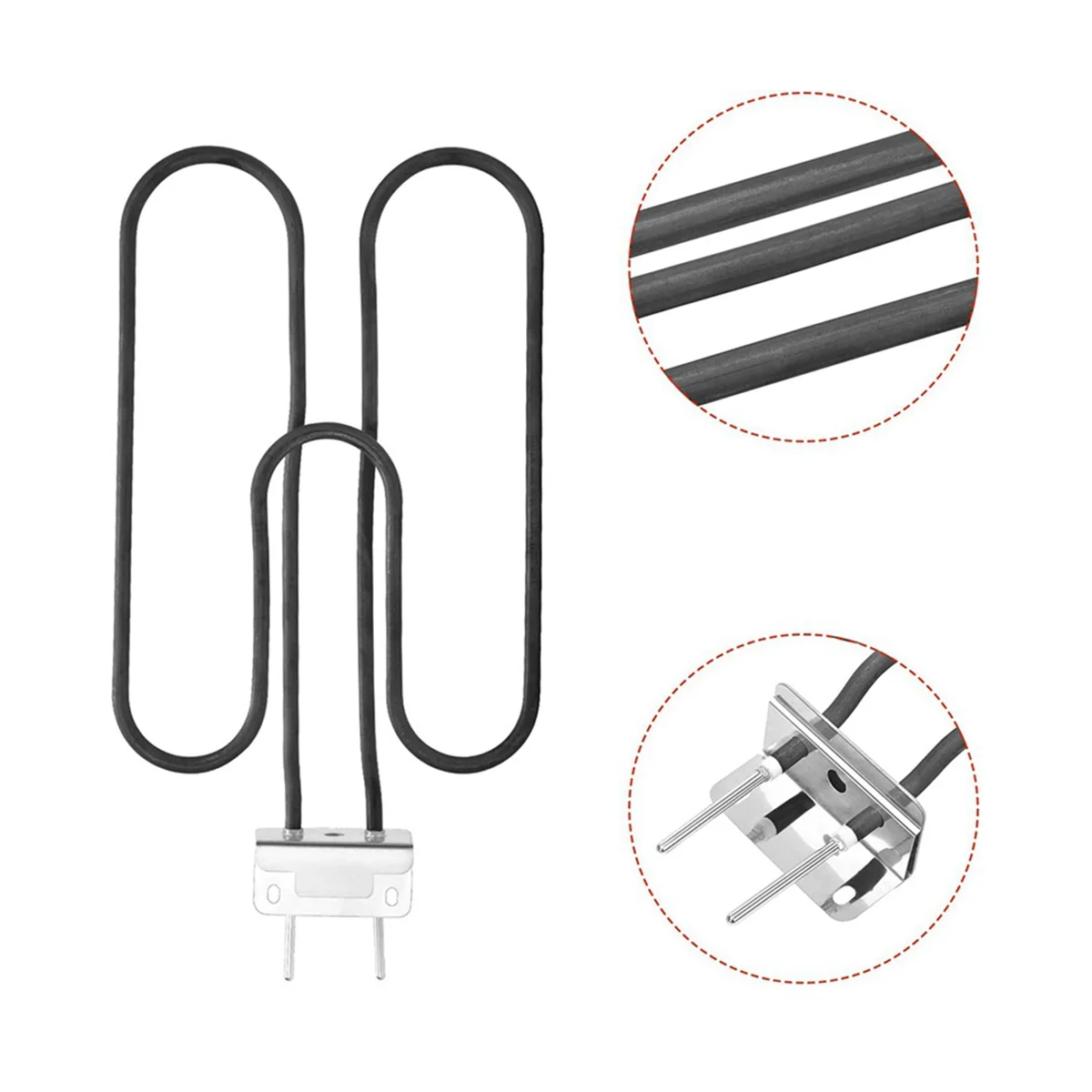 66631 / 65620 Weber Electric Grill Replacement Parts Heating Elements 2200W for Weber Q140 / Q1400 EU Plug