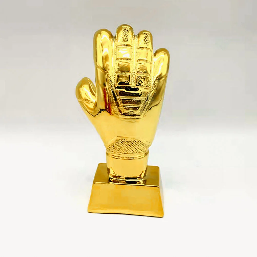 

Football Glove Trophy Decorative Award Match Soccer Desktop School Competition Accessory Compact Exquisite