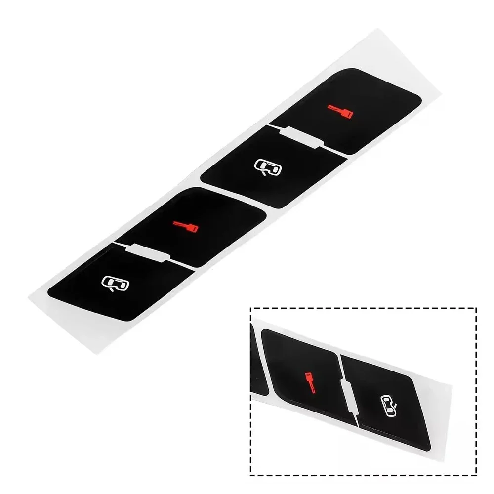 1Pc Black Plastic Car Central Lock Door Repair Push Button Knob Switch Decorative Decal Auto Interior Stickers for Audi A4 B6/B7